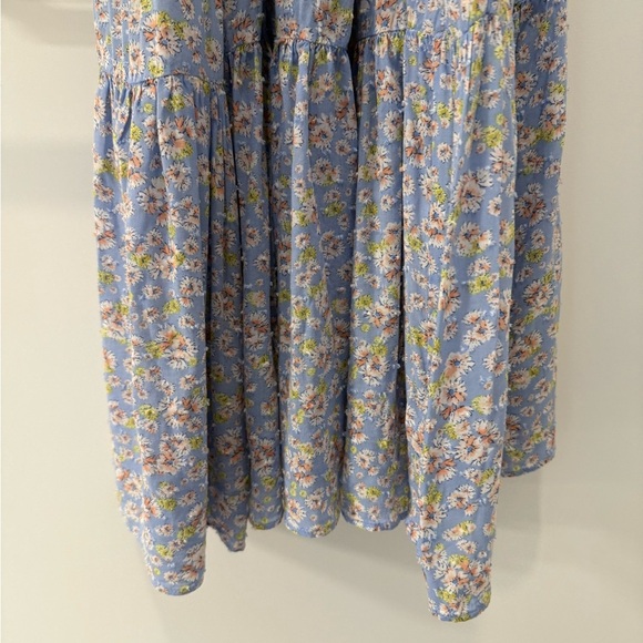 Lulus Sunny Bliss Light Blue Floral Print Tiered Maxi Dress - Picture 9 of 16